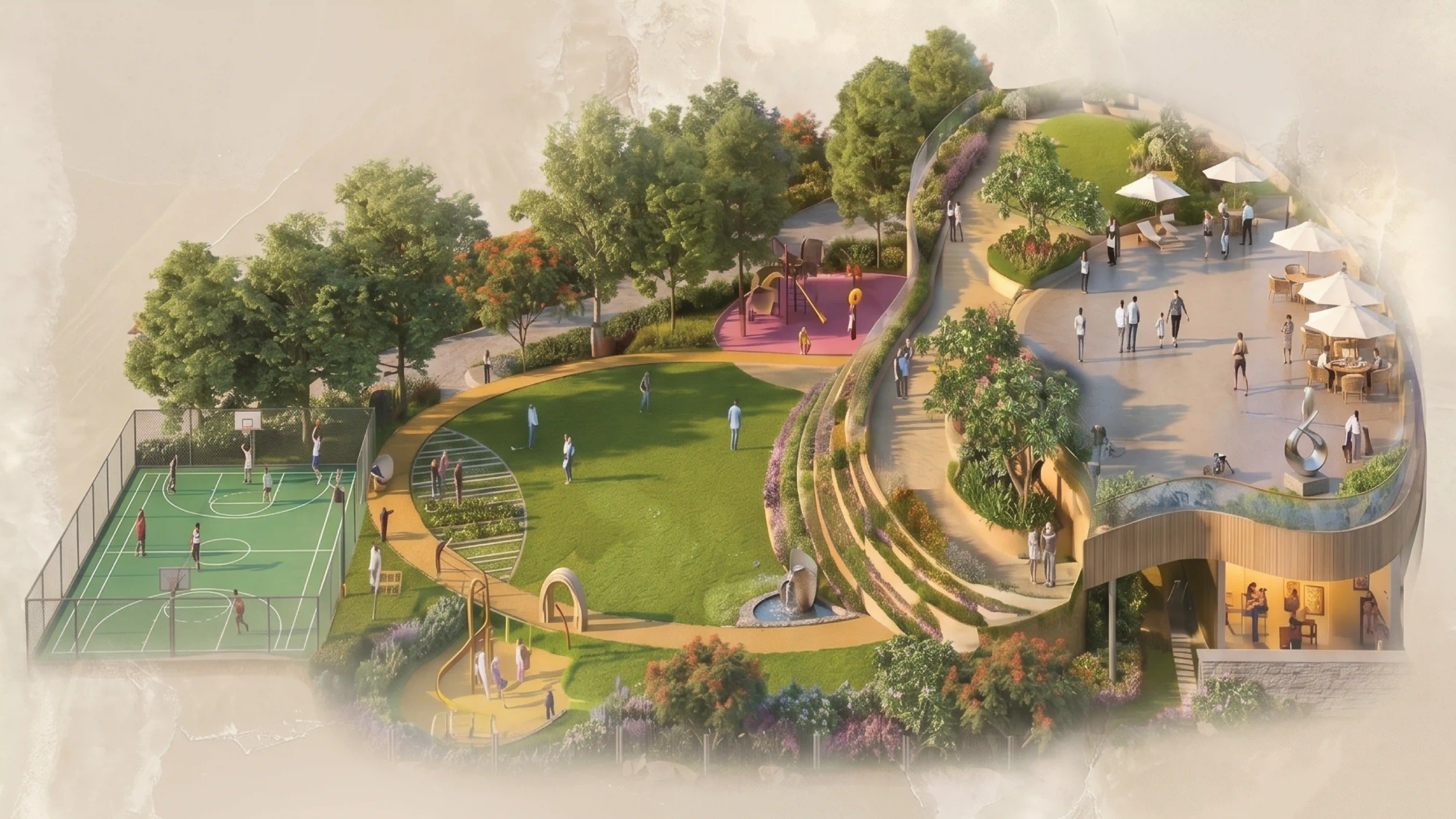 The Arena landscape